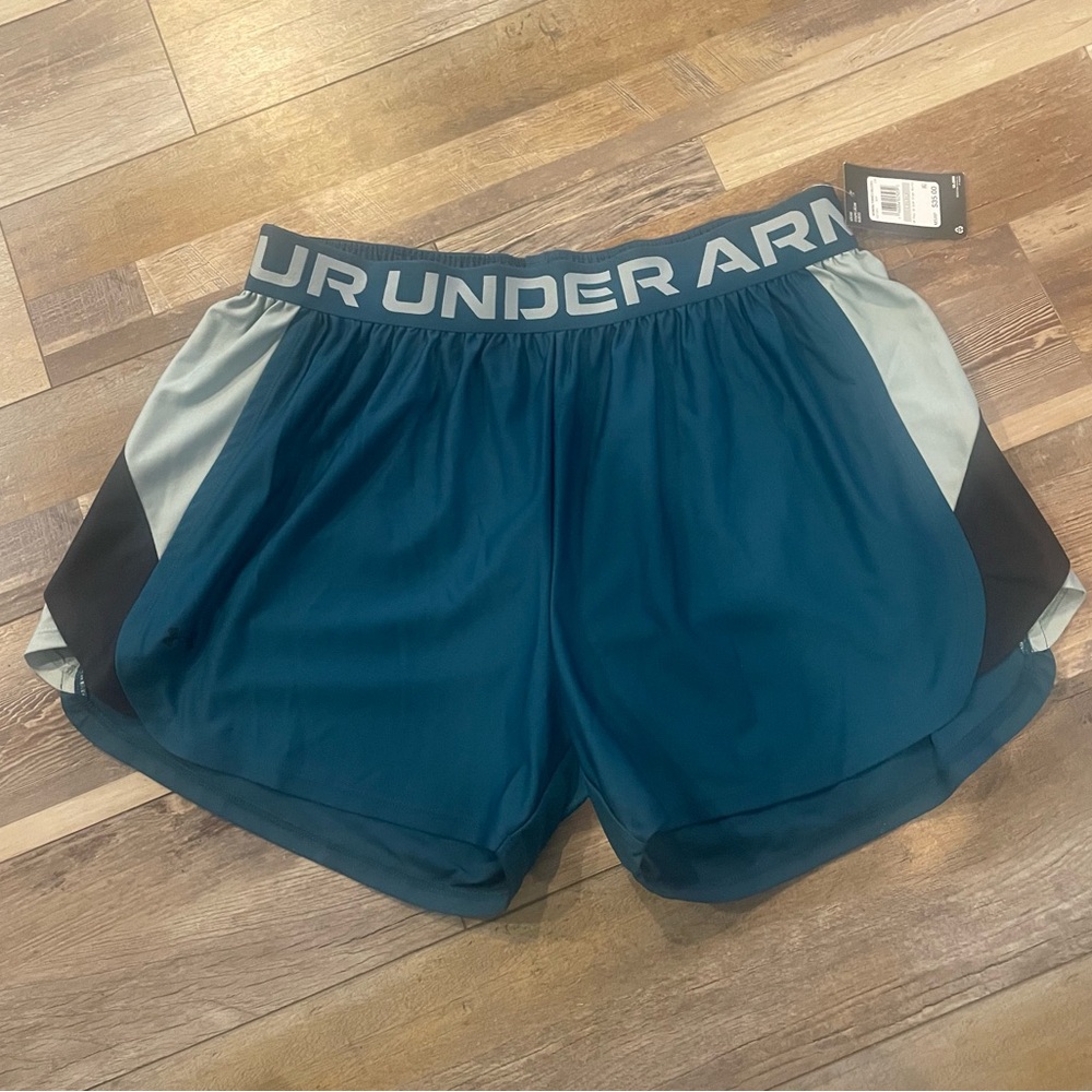 NWT….Under Armour Teal Training Shorts